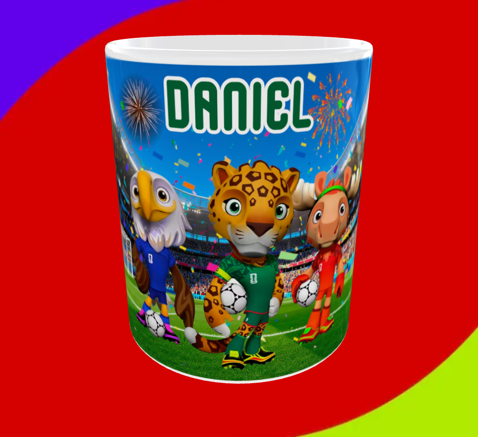TAZAS MASCOTAS MUNDIAL